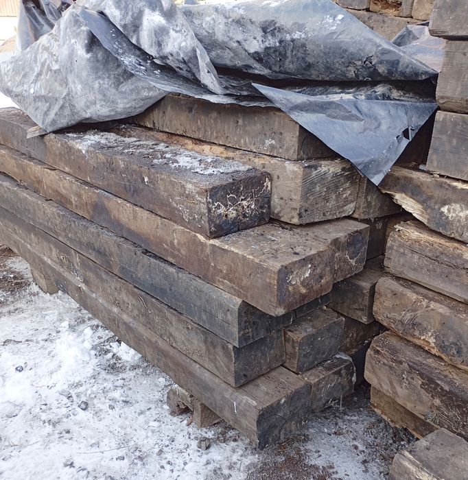 Шпалы и Брус на подкладку.