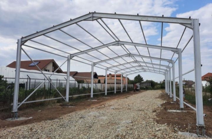 Vand ală metalică de pe stoc 10 m lățime 20 lungime 4 m la strașină cu