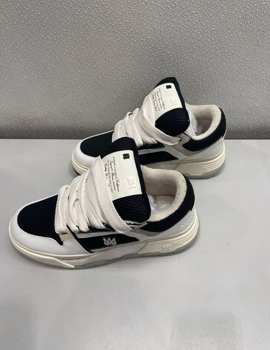 Amiri Black and White Trainers