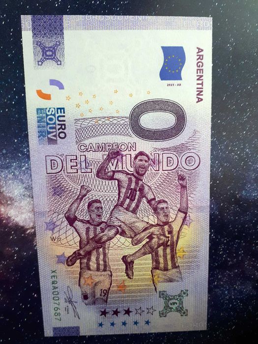 Рамкирана банкнота 0 ЕВРО от Световното първенство по футбол