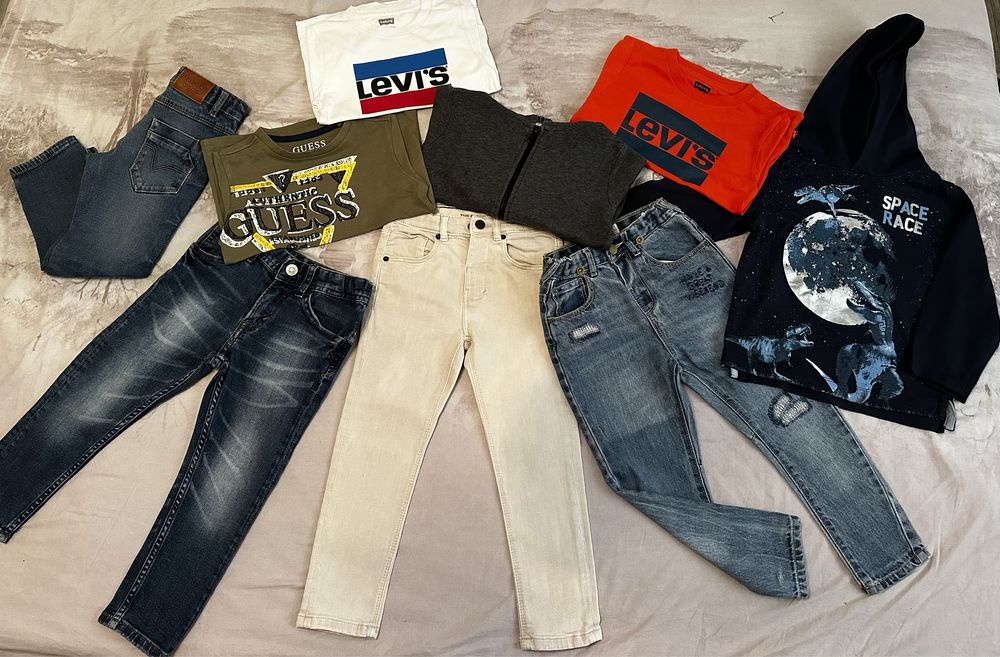 Guess,Levi’s,Mayoral,Zara,H&M