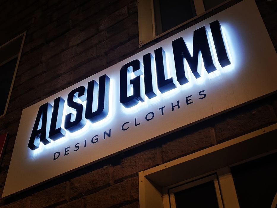 Объёмные буквы, наружная реклама, Вывески