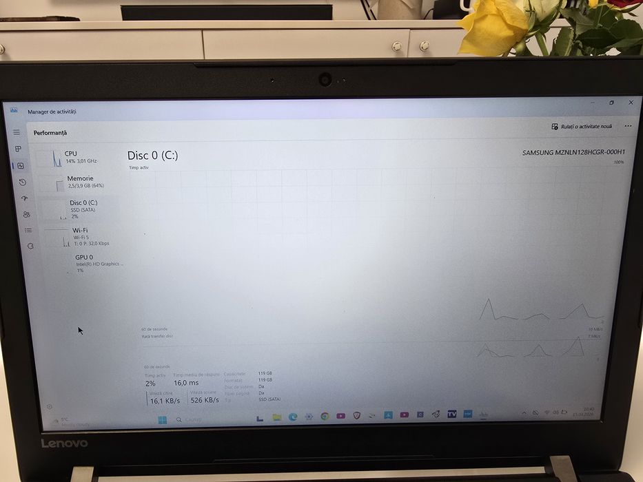Laptop Lenovo V510 i5 generația 7 / SSD / Windows 11