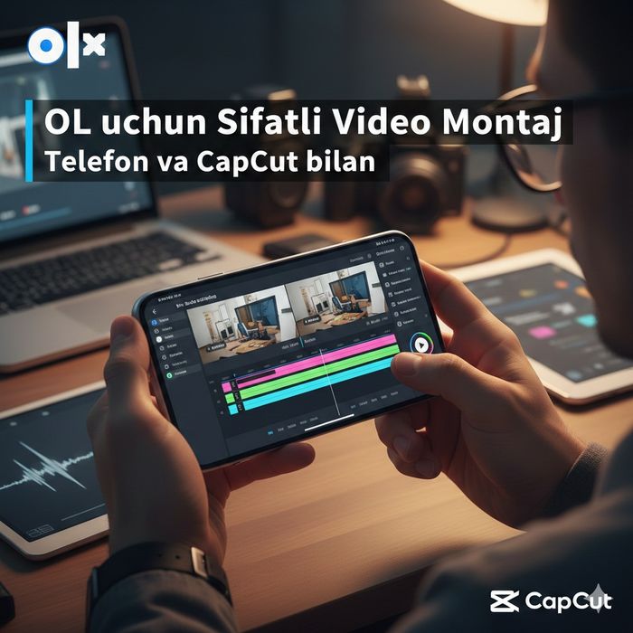 Professional darajada video montaj xizmati (CapCut va boshqa dasturlar