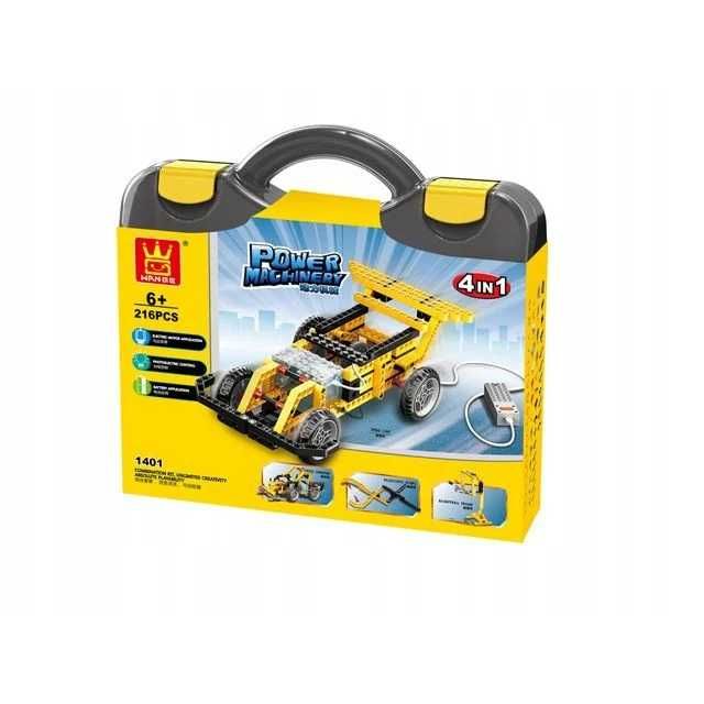 Set de constructie pentru copii, Plastic, 216 piese, 6 ani+, gen Lego