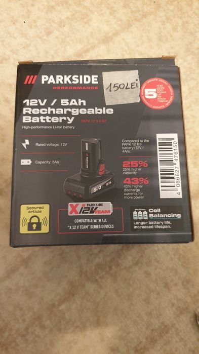 Acumulator/Acumulatori 12v parkside/ 2Ah