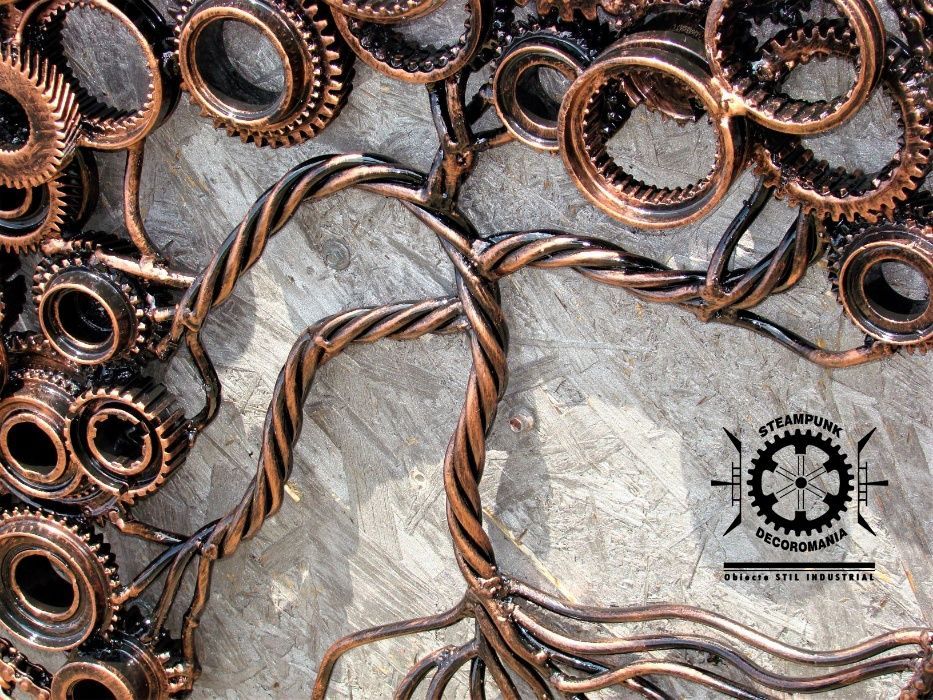 Copacul abundentei/Pomul abundentei.Decor Steampunk, stil industrial