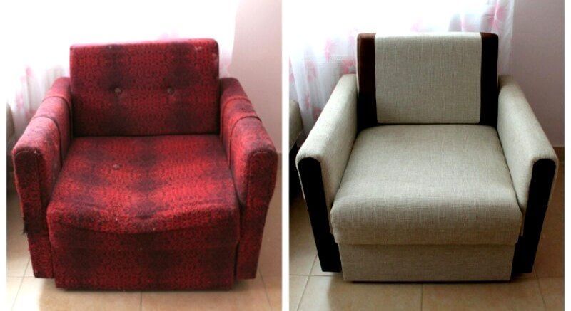 Перетяжка мебели