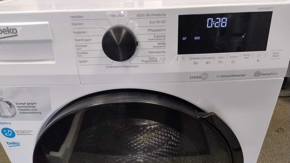 *ПРОМО* A+++ Инверторна Пералня машина  Beko-Беко 8 кг 1400 об/мин SteamCure ProSmart