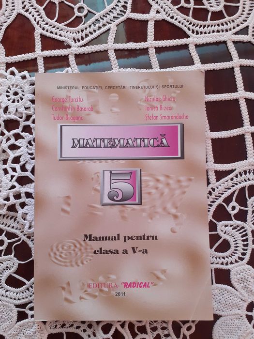 Vând manual de matematică pentru clasa a-V-a