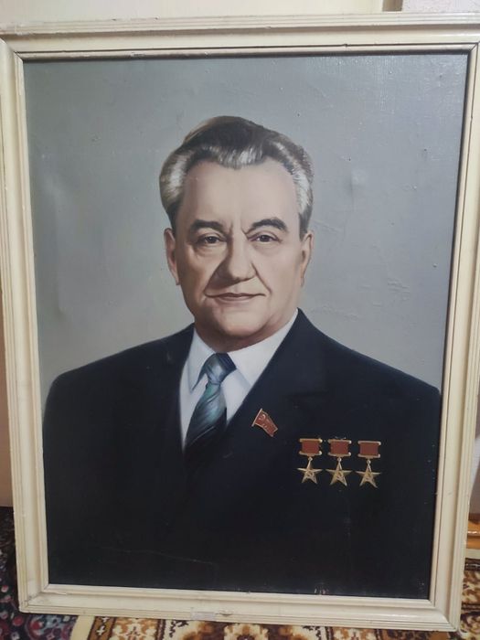 Портрет Конаева Д.А. 75×95 см