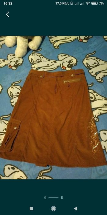 Юбки вельветовые, новые