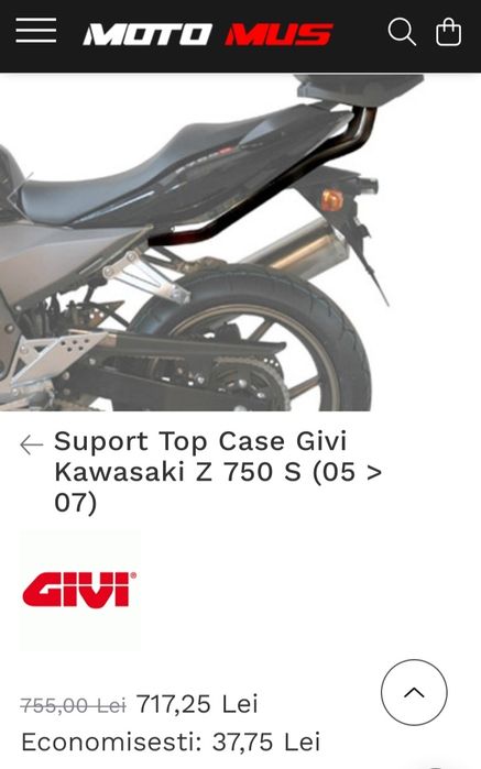 Topcase si genți Kawasaki z750