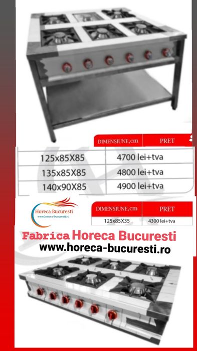 ARAGAZ  6FOC Suport inox / ARAGAZ inox 8- 6-4-3-2-1Ochi /Masina gatit/