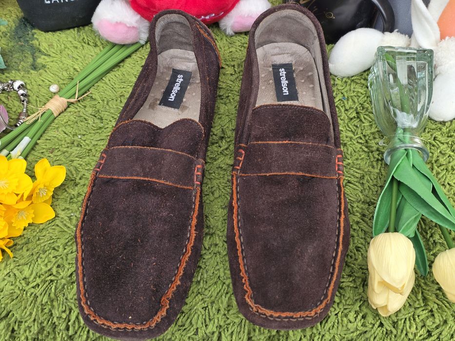 Strellson мъжки мокасини естествен велур N44,5