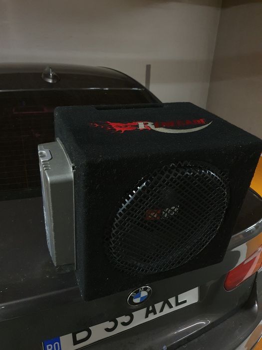 Subwoofer JBL CS1204T 12" + amplificator Sony Xplod + incintă Renegade