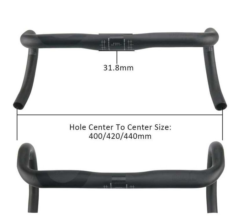 Ghidon carbon sosea cursiera Aeronova Nou 400 420 440mm 185grame
