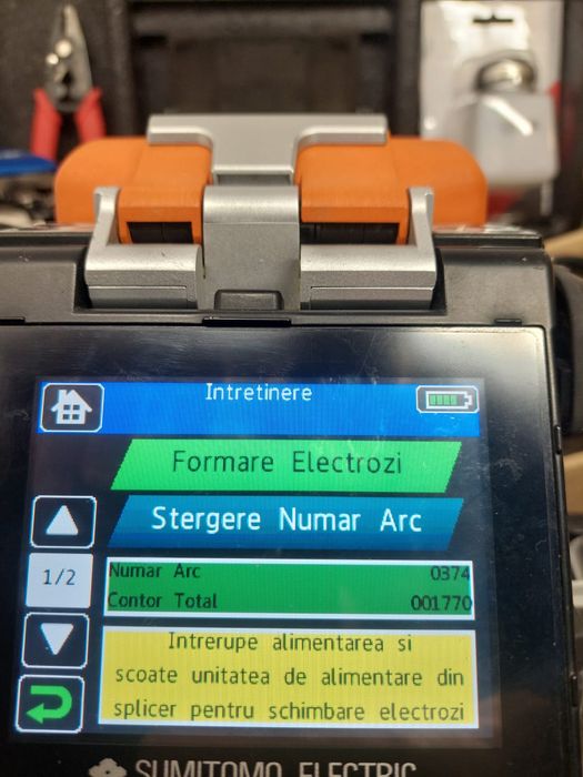 Splicing machine fiber optic Sumitomo 71c aparat sudat fibra optica