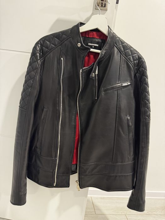 Geaca piele Dsquared marimea 52