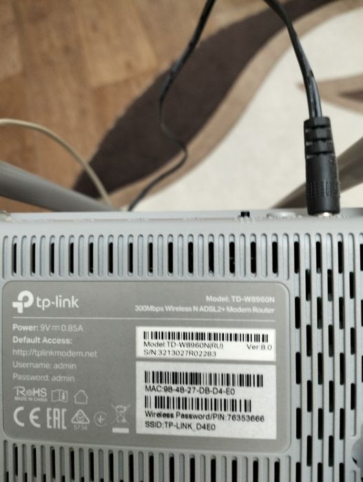 Продам вай фай роутер ТD-w8960N