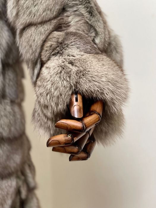 Палто естествен косъм