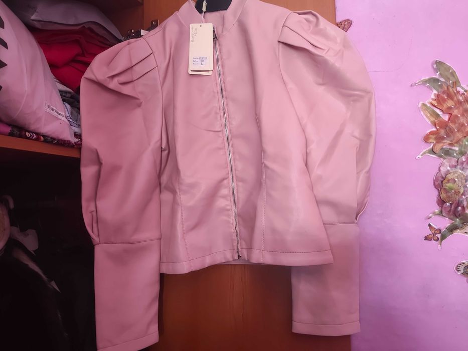 Haină dama modă Paris imitație piele L