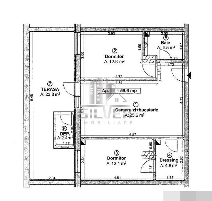 Apartament cu 3 camere/terasa 24 mp/boxa/finisaje incluse/PRET REDUS! — fotografia 3