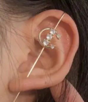 Серьги с полумесяцем