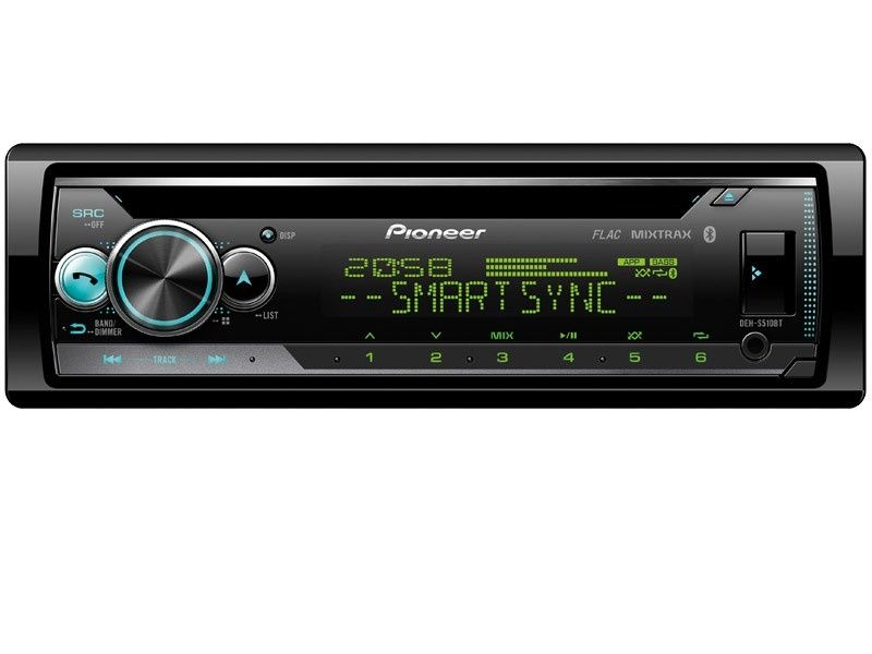 Автоплеър Pioneer DEH-S510BT – Bluetooth / CD / USB / FLAC / RGB – Отличен!