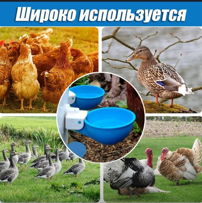 Продаются автоматические поилки для птиц, кур, уток, гусей