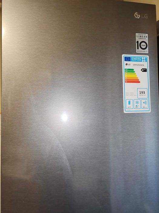 Combina frigorifica LG GBP62DSNFN, No Frost, 384 l, H 203 cm, INOX