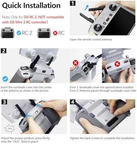 Нови дрон DJI RC 2 аксесоари сенник 180°  2 бр протектор екран, каишка