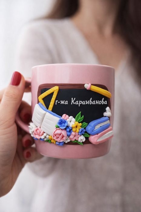 Тематични чаши от полимерна глина