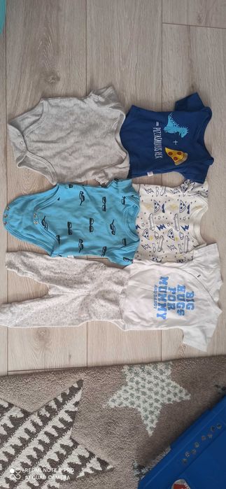 Бебешки дрехи боди с къс ръкав 0-3 месеца