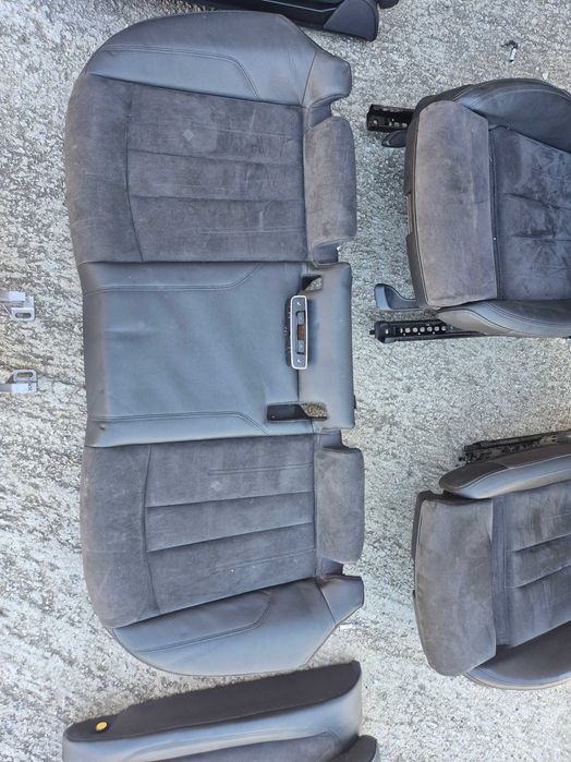 Interior S Line Audi A4 B9 2017 piele cu alcantara incalzire