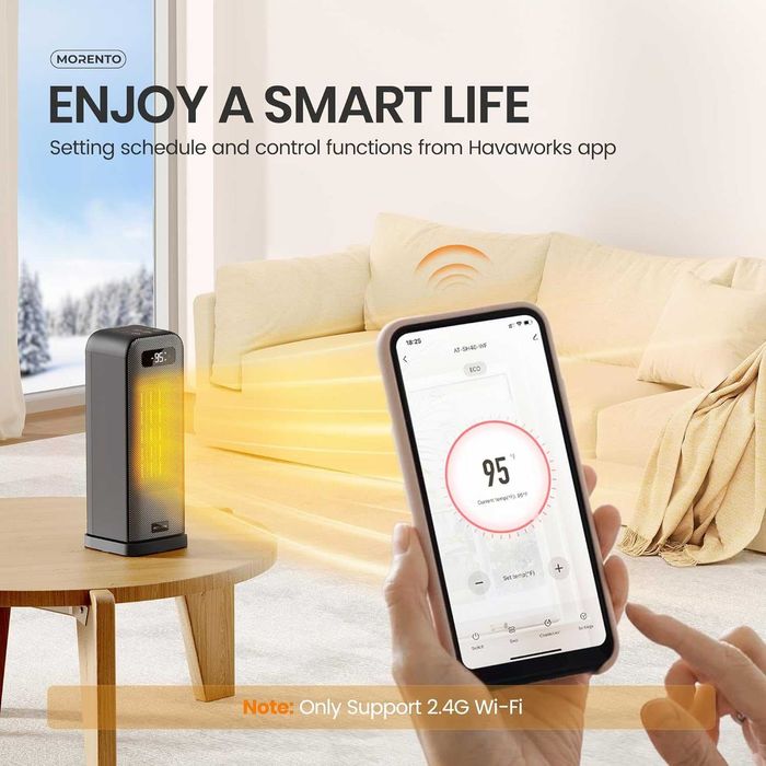 Вентилаторна печка / духалка за вътрешна употреба, термостат, 1500W