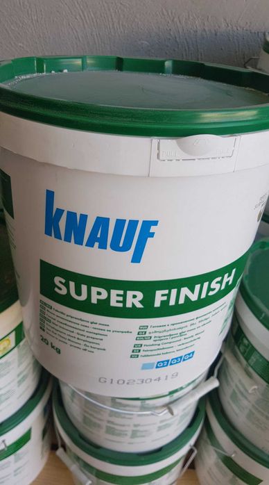 Готова шпакловка и фугопълнител Knauf Супер финиш 20 кг