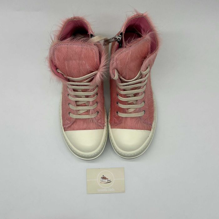Rick Owens Ramones Pink Pony Hair