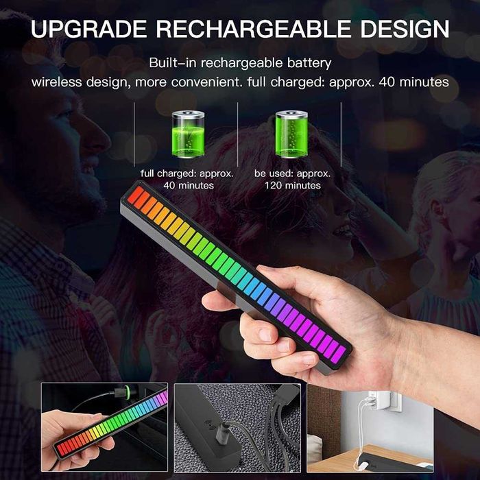 Enligne RGB звукови контролни светлини