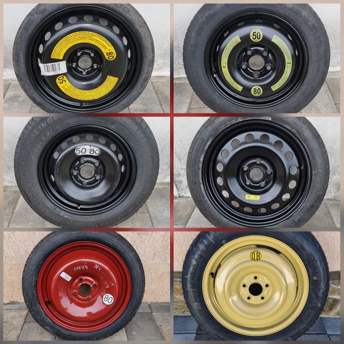 Rezerva slim NOUA 14"15"16"17"18"19"20"Vw Audi Bmw Nissan Dacia Logan