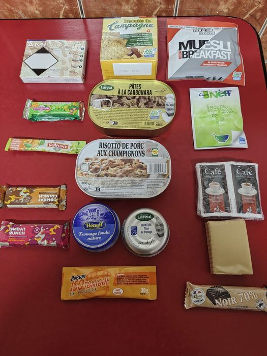 Meniu drumetii Franța  MRE 'Să