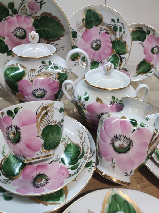 Чайный сервиз ЛФЗ "Мальвы"