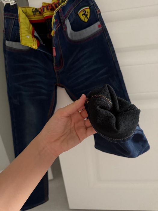 Утеплённые джинсы