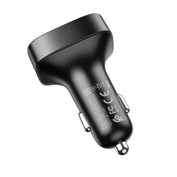 Модулятор FM трансмиттер bluetooth + быстрая зарядка HOCO (4в1)