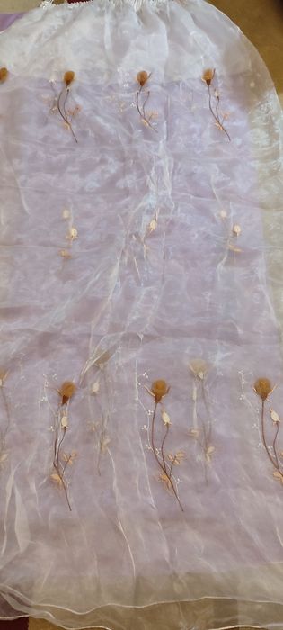 Тюль турецкая белого цвета б/у