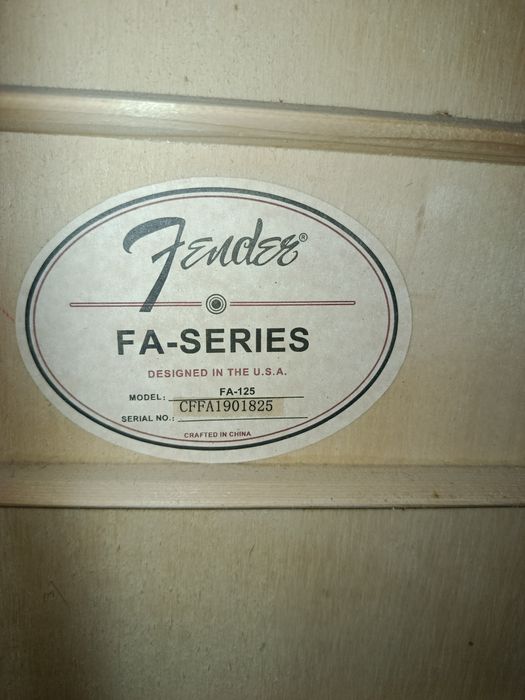 Акустическая гитара Fender