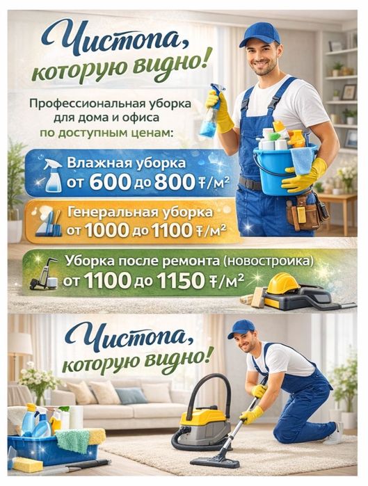 Клининг Чистота, которую видно!