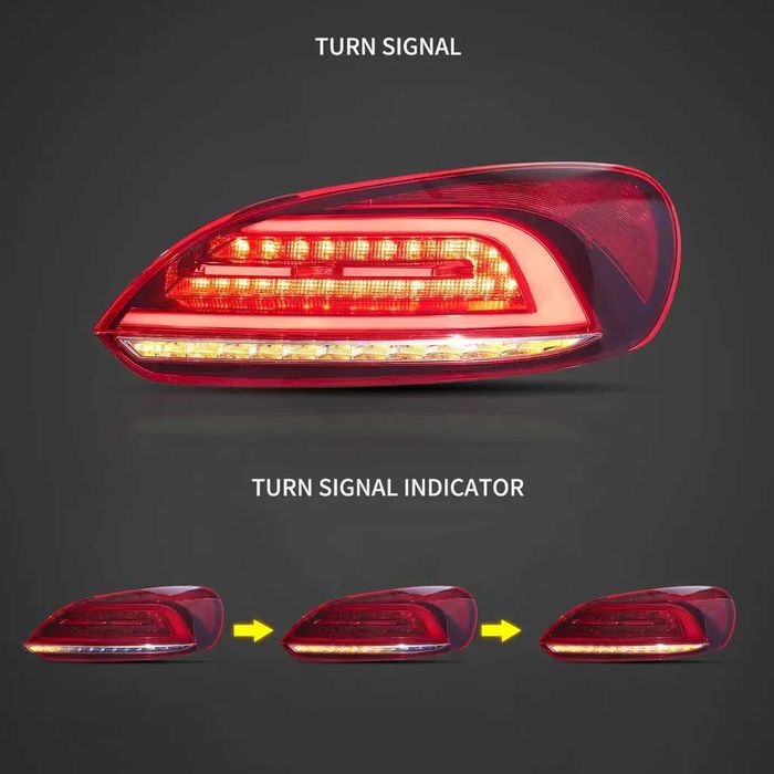 Stopuri LED VW Scirocco Semnalizare Dinamica 2008 - 2014