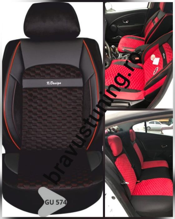 Husa auto Elitte Lux,tip romb,deschidere airbag,bancheta 1/3-2/3