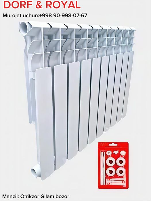PPR turuba va Kanalizatsiyalar + radiatorlar